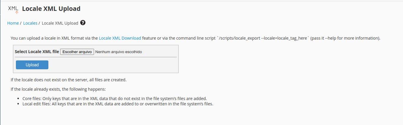 Atualizei o WHM/cPanel para versão 106.0.4 e o idioma Português Brasil sumiu, como resolver