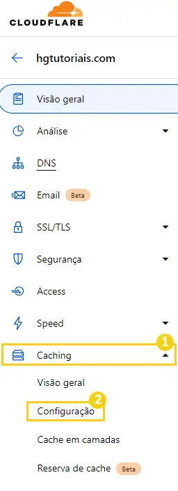 Como limpar o cache da Cloudflare