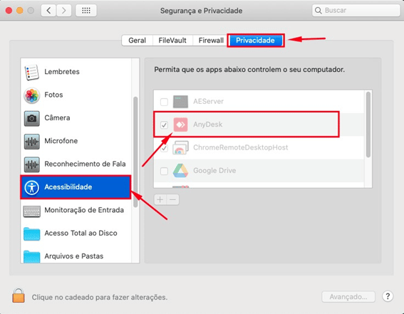 Como Permitir Acesso Remoto via Anydesk no MacOS 3