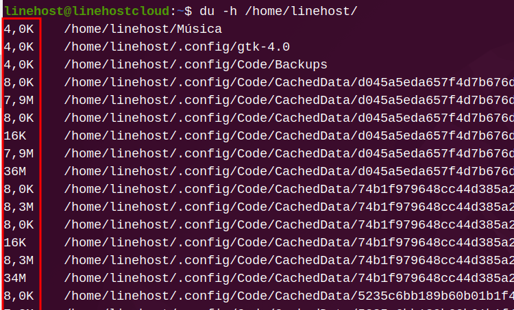 Comando DU - Uso de Disco - 2