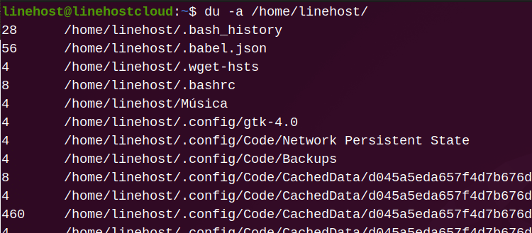 Comando DU - Uso de Disco - 4