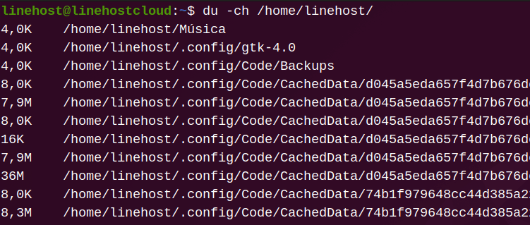 Comando DU - Uso de Disco - 8