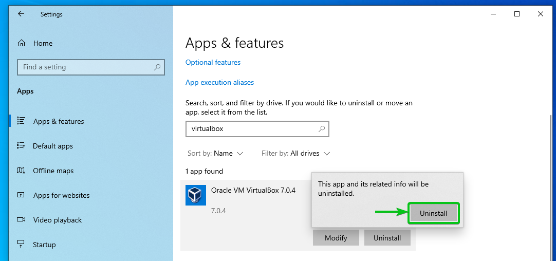 Como desinstalar o VirtualBox 7 - 10