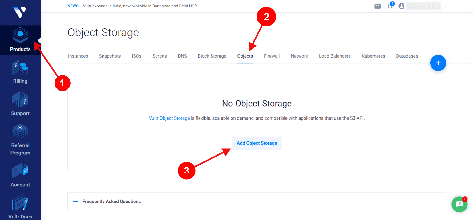 vultr-create-object-storage