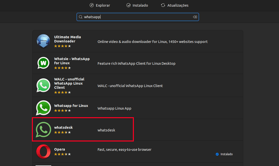 ubuntu software whatsappdesk